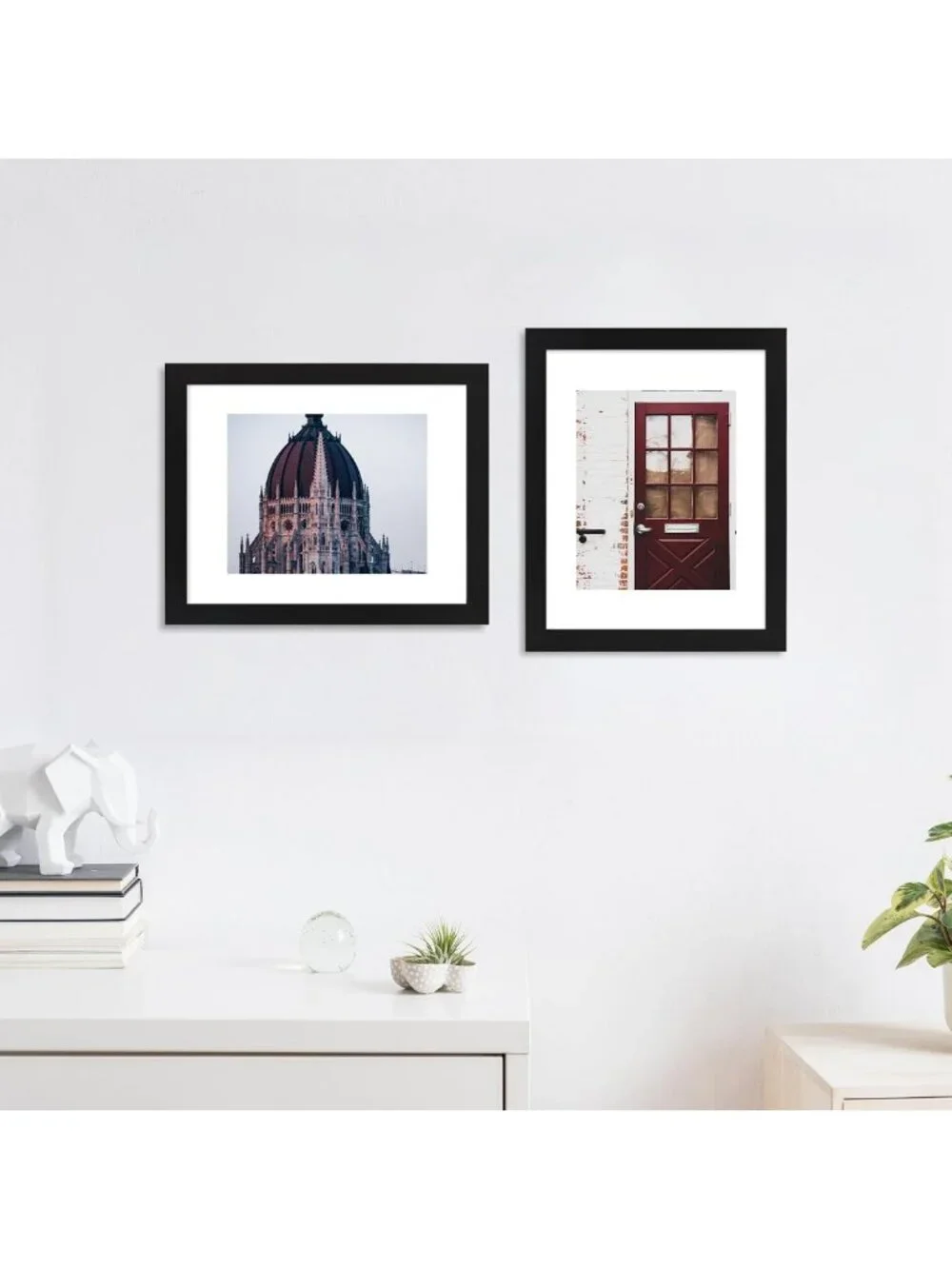 Set of 4 11x14 Picture Frames with Real Glass for Wall Mounting - Home Decor